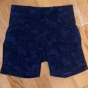 Lululemon Navy Camo Workout Short